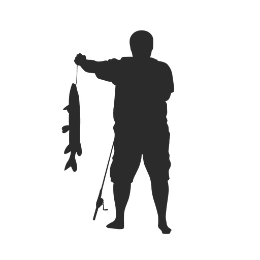 512x512 Fishing Fisherman Silhouette