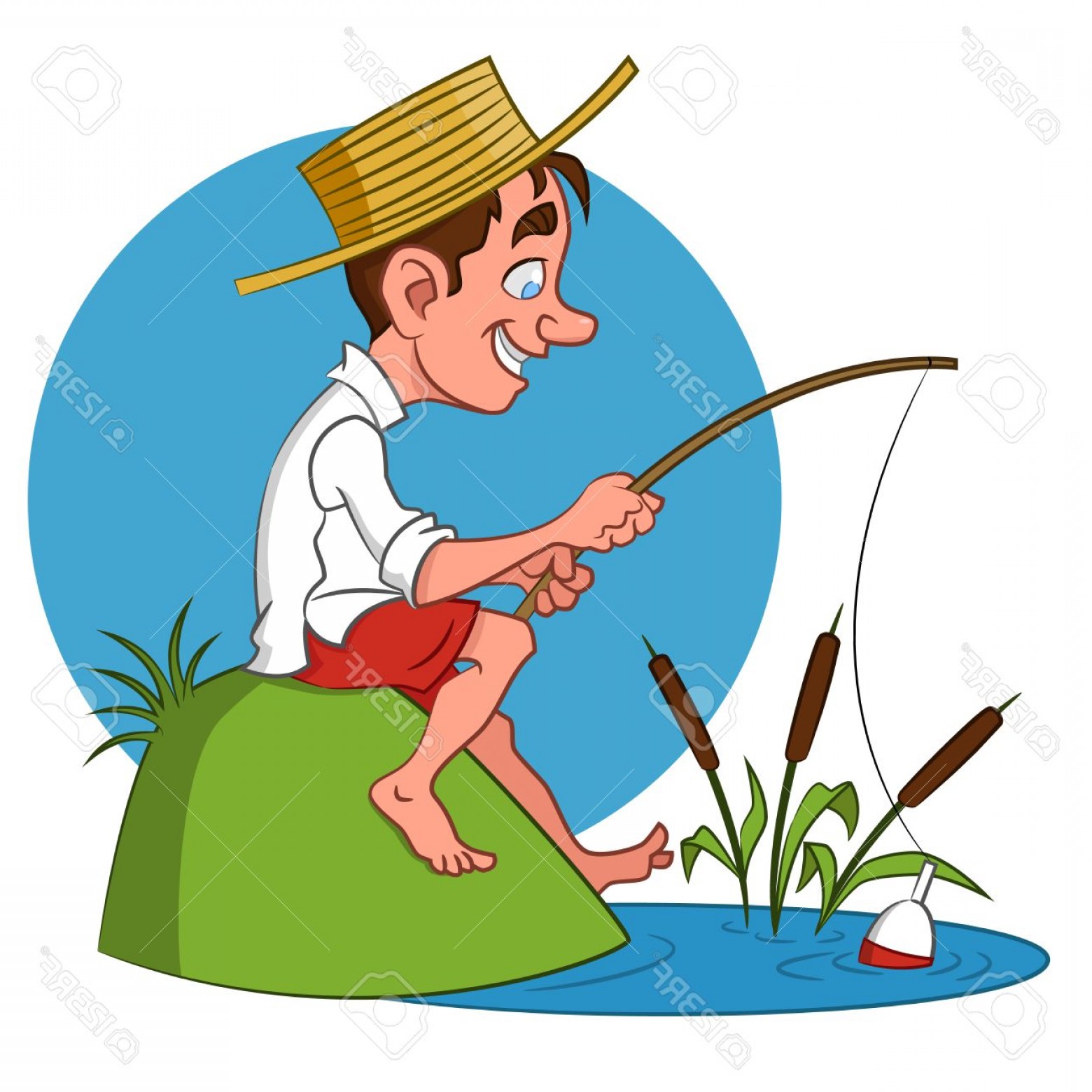 1560x1560 Photostock Vector Fisherman Vector Illustration Soidergi