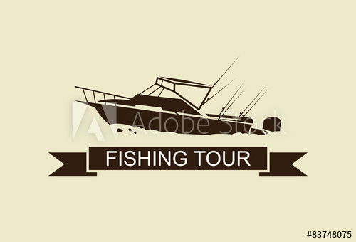 Illustration Fishing Boat, Vector 500x340 Illustration Fishing Boat, Vector