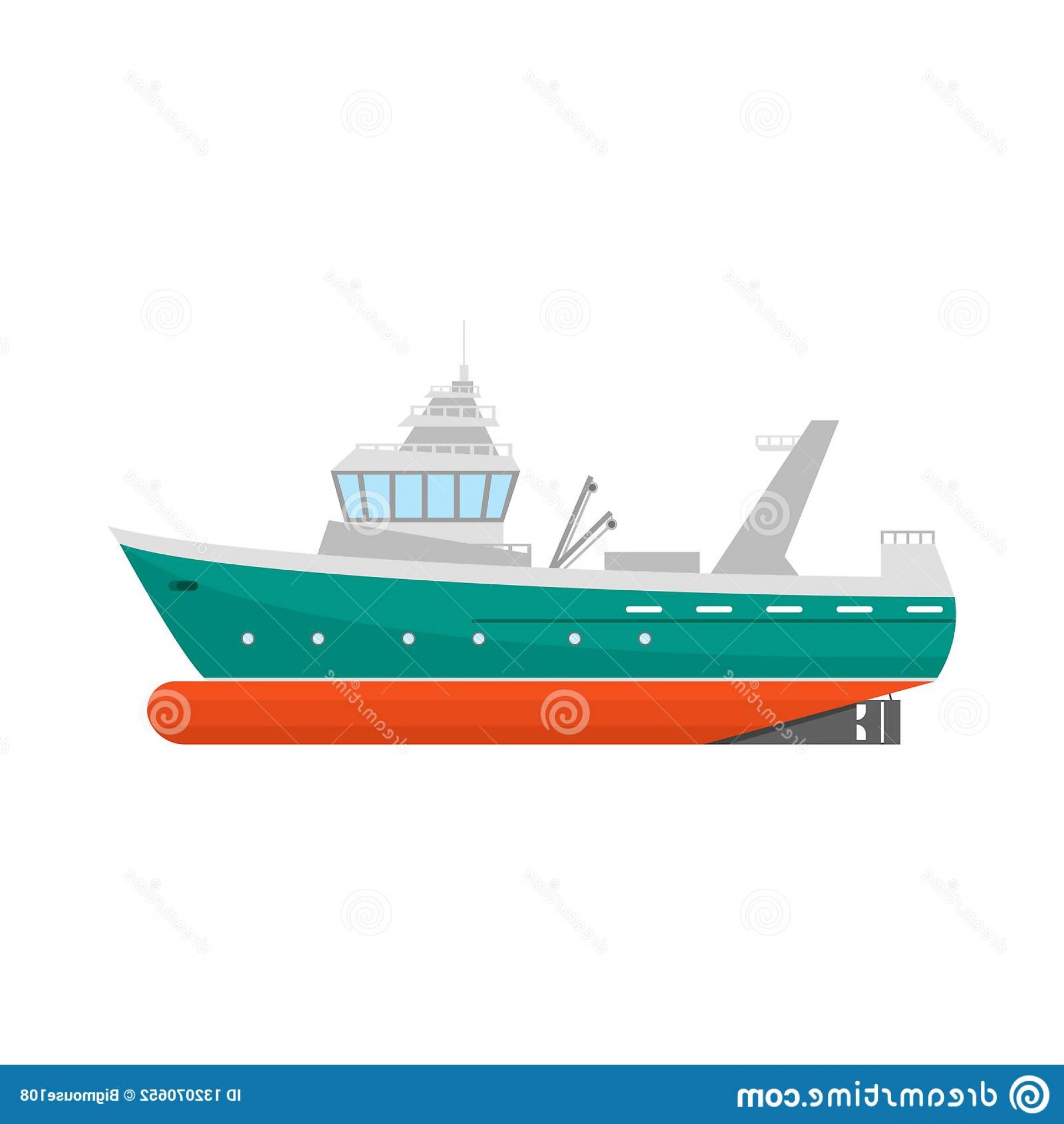 Fishing Boat Vector at Vectorified.com | Collection of ...