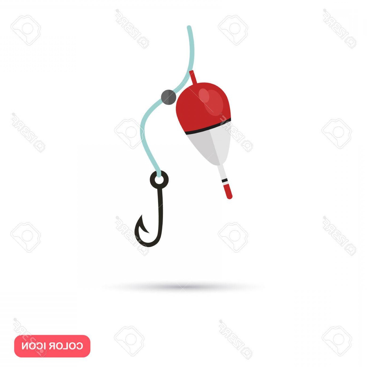 Photostock Vector Fishing Bobber And Hook Color Flat Icon Cqrecords 1560x1560 Photostock Vector Fishing Bobber And Hook Color Flat Icon Cqrecords