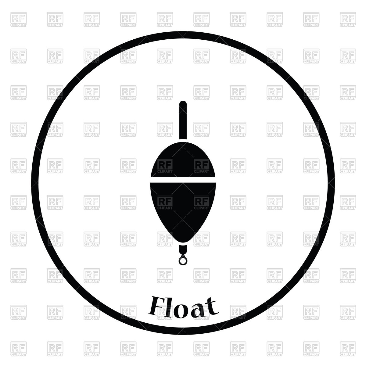 Thin Circle Design Icon Of Float Vector Image Of Silhouettes 1200x1200 Thin Circle Design Icon Of Float Vector Image Of Silhouettes