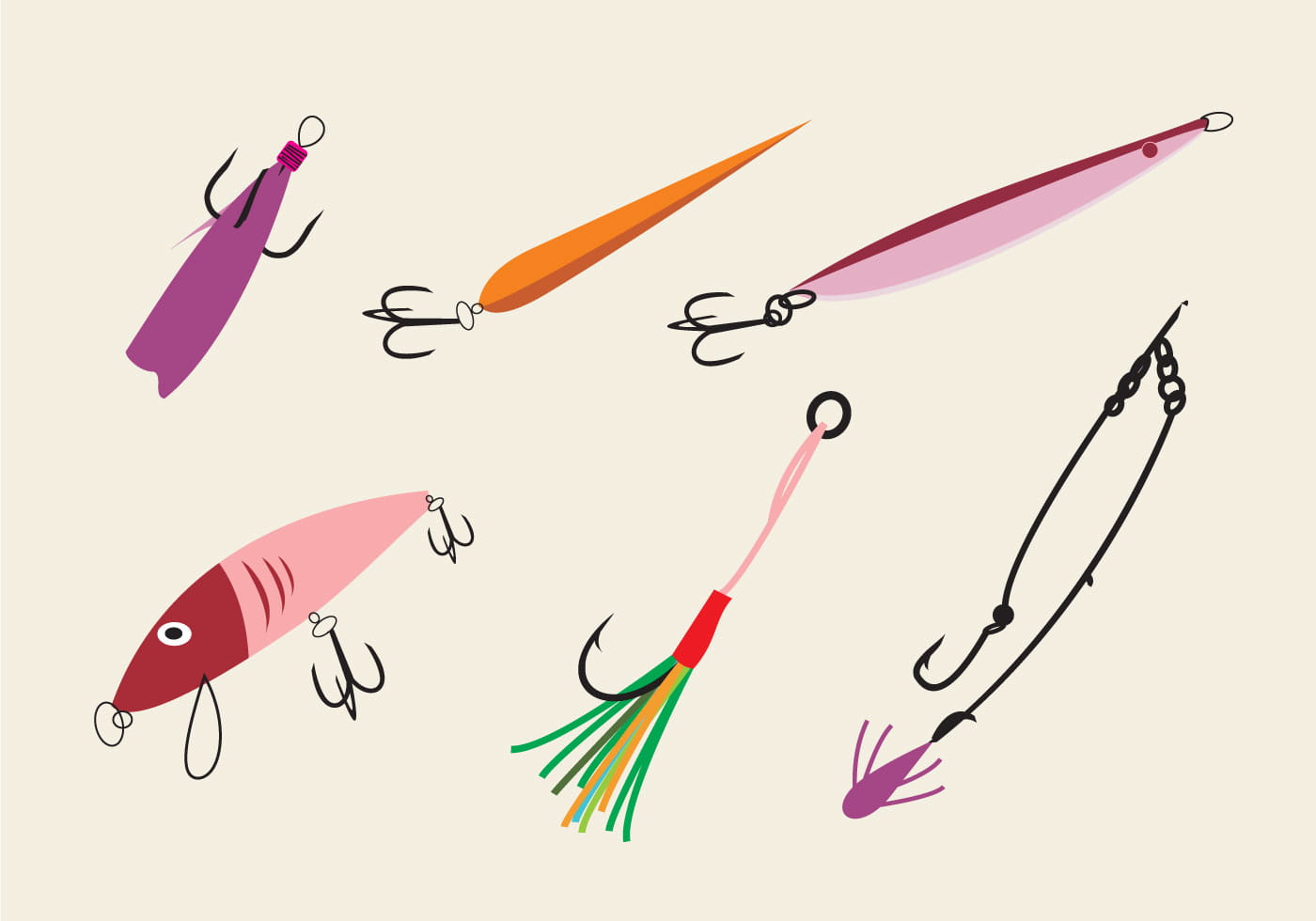 1400x980 Fish Hook Vector Free Graphics Uihere