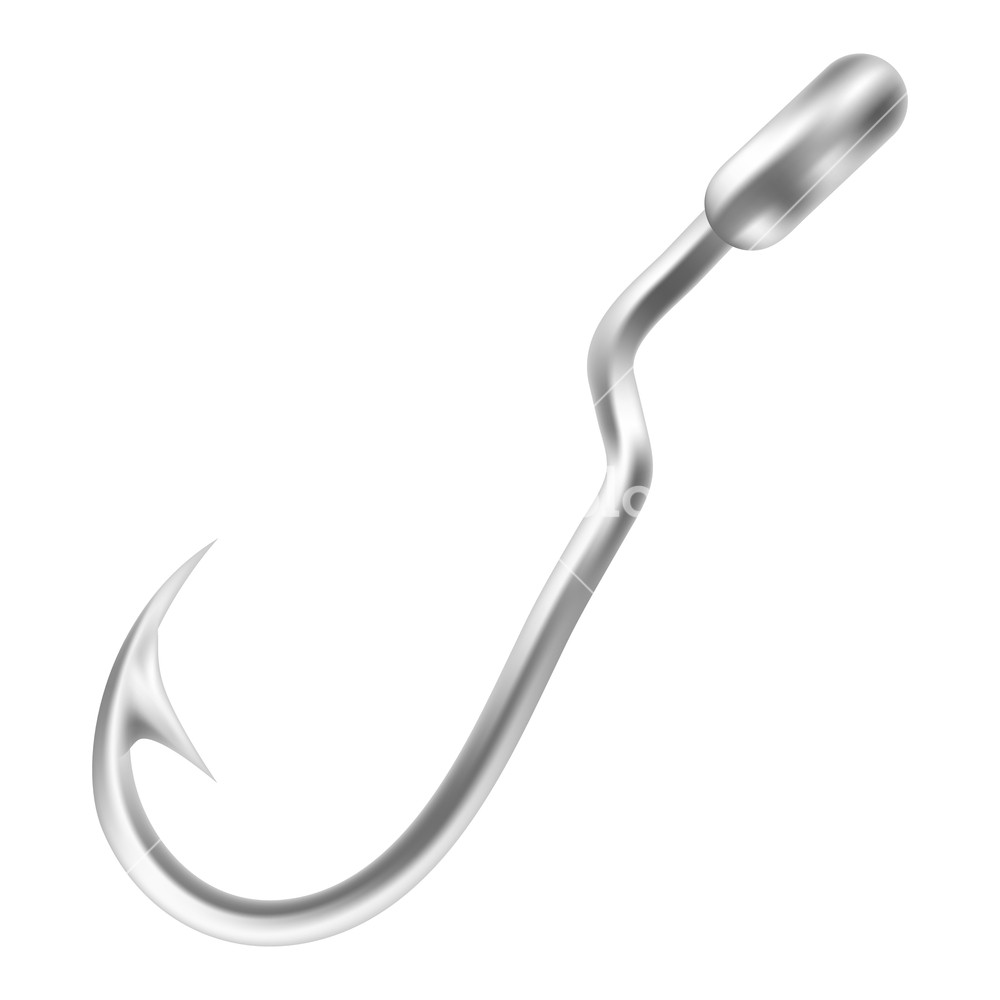 1000x1000 Fishing Hook Icon Realistic Illustration Of Fishing Hook Vector