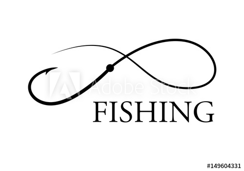 500x350 Graphic Fishing Hook, Vector