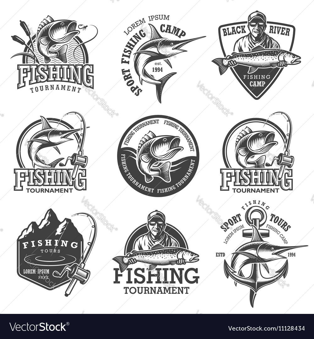 Diy Fish Logo, Vintage Fishing, Vector 1000x1080 Diy Fish Logo, Vintage Fishing, Vector