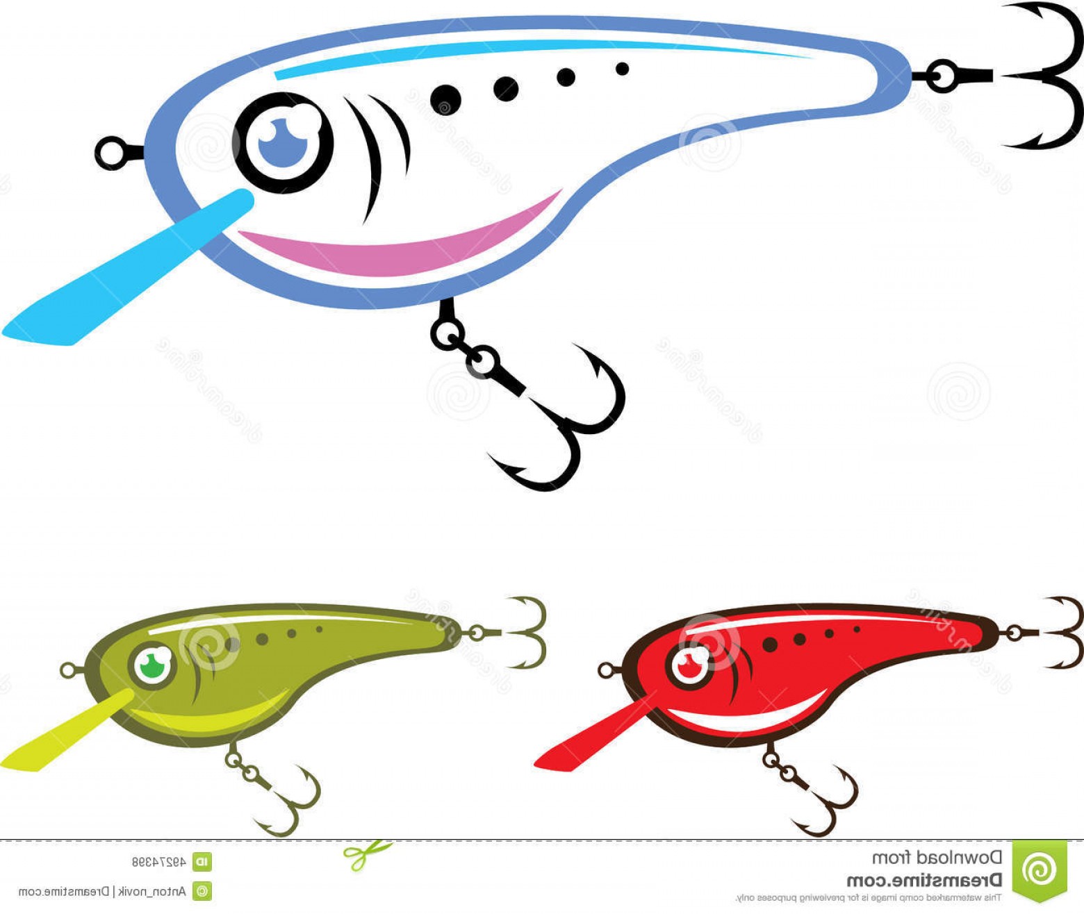 Download Fishing Lure Vector at Vectorified.com | Collection of ...