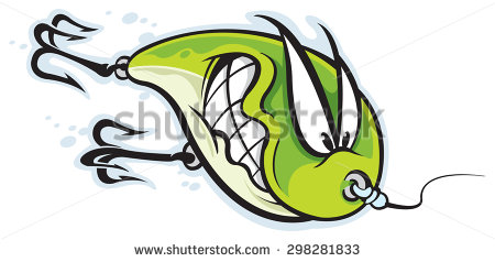 450x238 Bass Fishing Lures Clipart