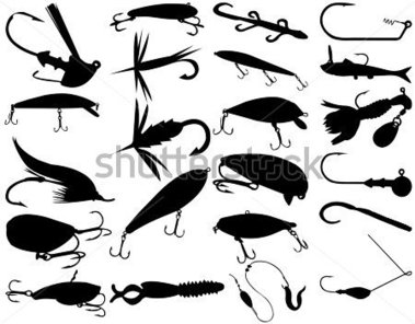 379x296 Fishing Lures Clipart