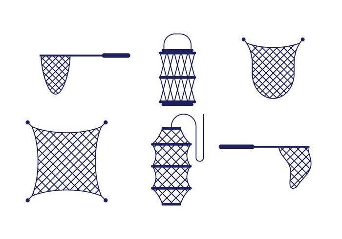 700x490 Fishing Net Vector