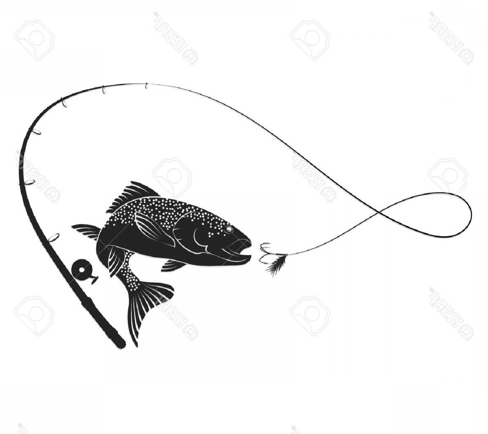 Fishing Pole Vector at Vectorified.com | Collection of Fishing Pole ...