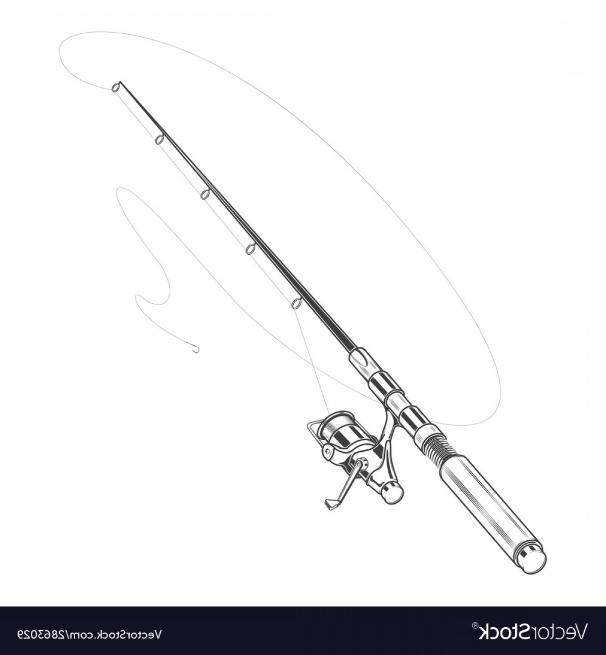 1200x1296 Fishing Pole Vector Art Hoodamathrun