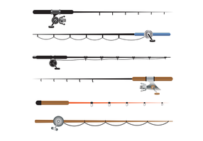 286x200 Fishing Rod Free Vector Art