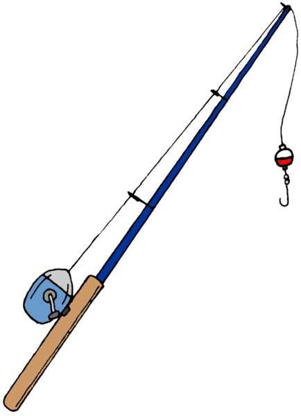 434x600 Fishing Pole Vector