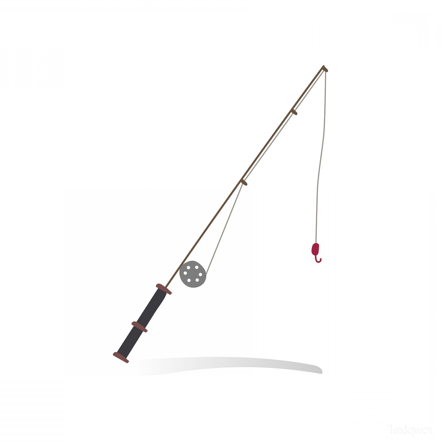 1440x1440 Vector Format Fishing Pole Catchsplace