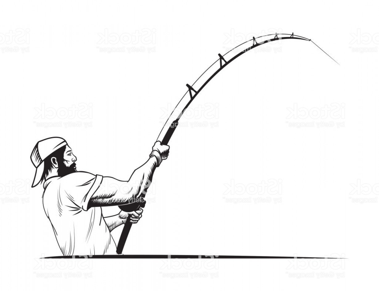 1228x942 Fisherman In Sport Cap With Fishing Rod Gm Soidergi