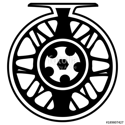 500x500 Fishing Reel Isolated On White Stock Image And Royalty Free