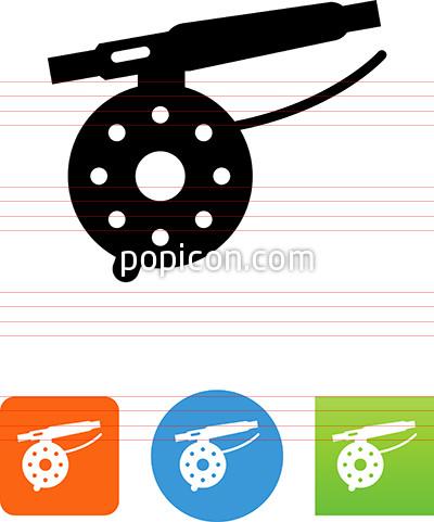 400x481 Fly Fishing Reel Icon