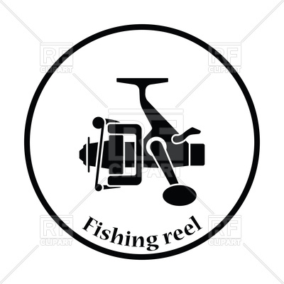 400x400 Icon Of Fishing Reel Vector Image Of Icons And Emblems Angelp