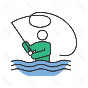 300x300 Stock Illustration Rod Fly Fishing Reel Vector Illustration Image