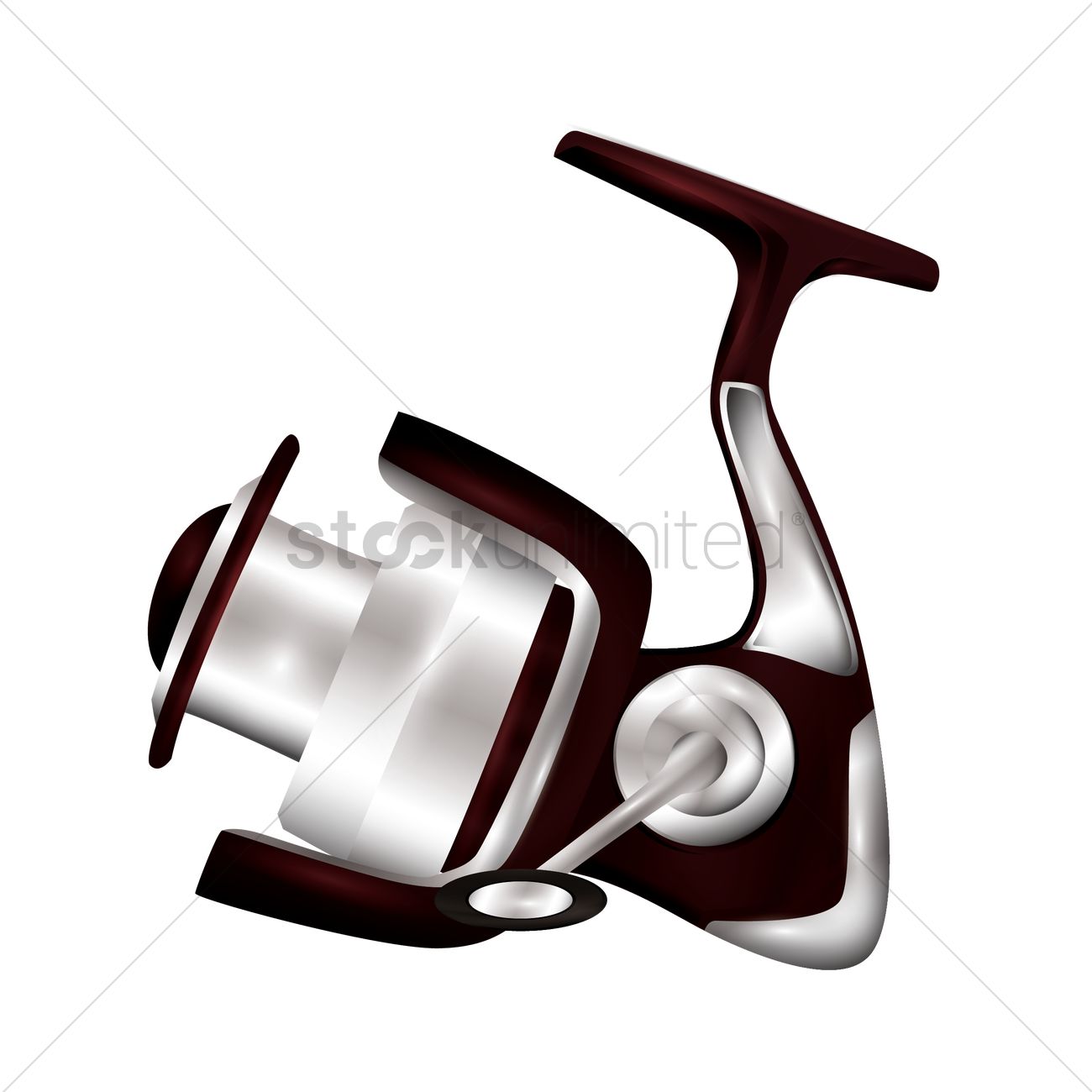 1300x1300 Fishing Reel Vector Image