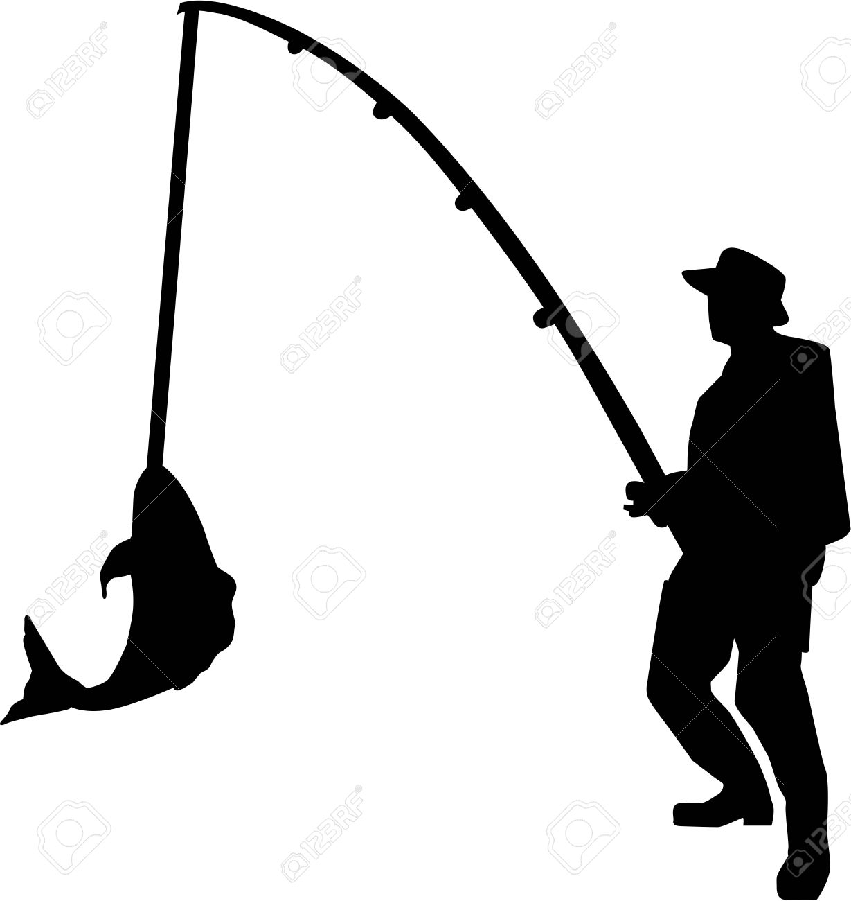 1229x1300 Fishing Man Silhouette