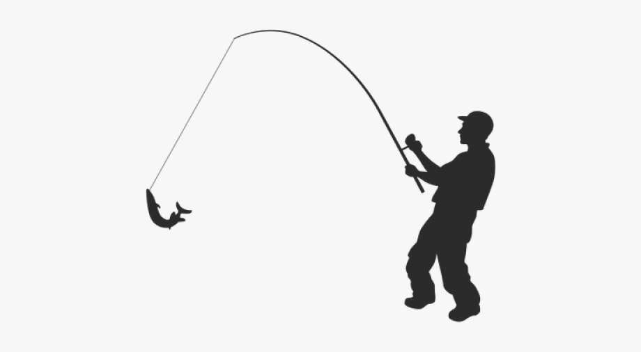 Fishing Rod Silhouette Vector Free at Vectorified.com ...