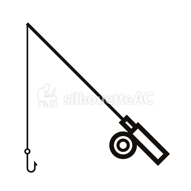 750x750 Free Silhouette Vector Rod Icon Outdoor