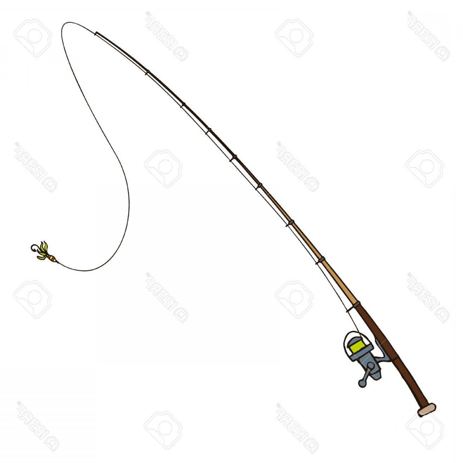 Fishing Rod Vector at Vectorified.com | Collection of Fishing Rod ...