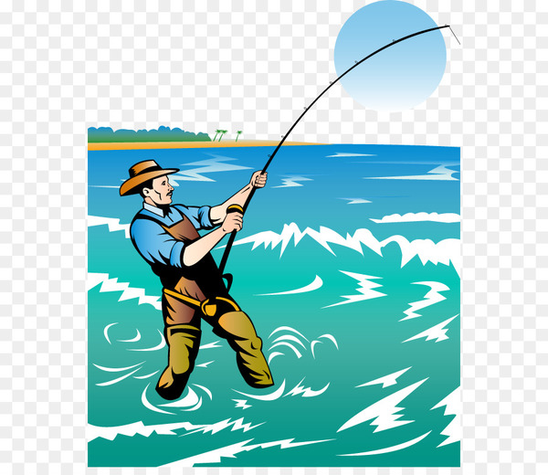 600x520 Fishing Rod Fisherman Clip Art