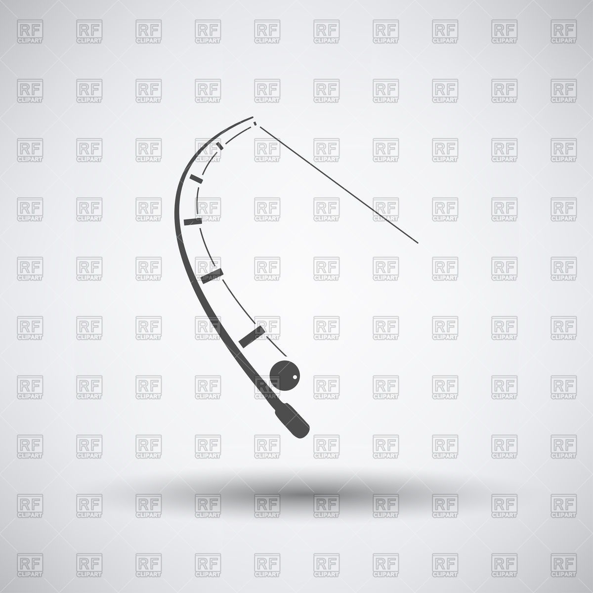 1200x1200 Fishing Rod Icon Vector Image Of Sport And Leisure Angelp