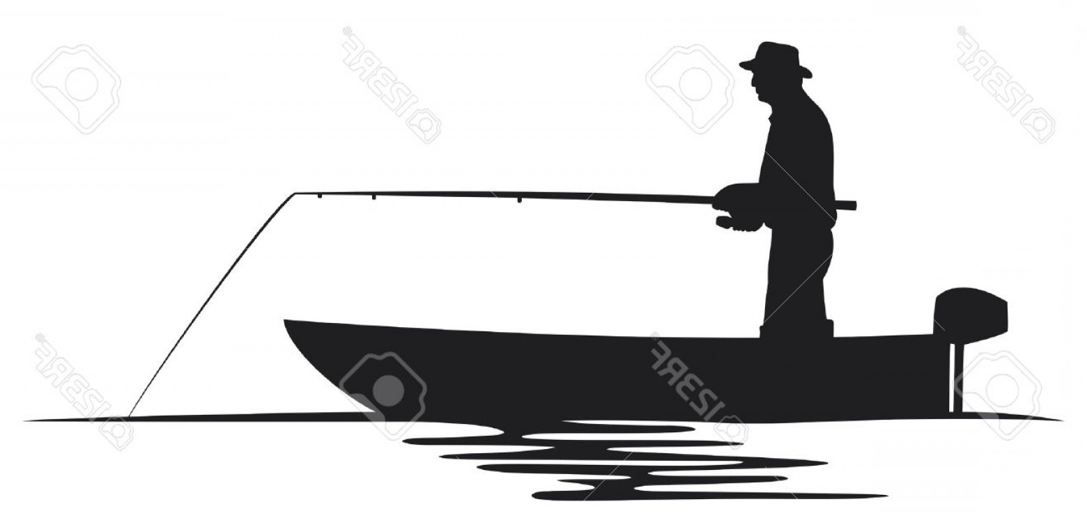 Fishing Silhouette Vector at Vectorified.com | Collection ...