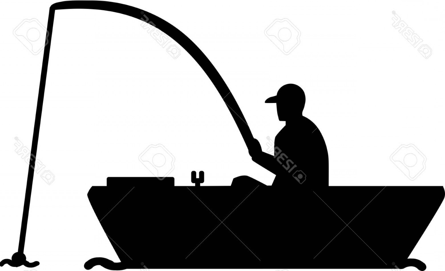 Download Fishing Silhouette Vector at Vectorified.com | Collection ...