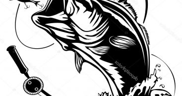 367x195 Largemouth Bass Fishing Vector Artwork Archives Vector Images Design