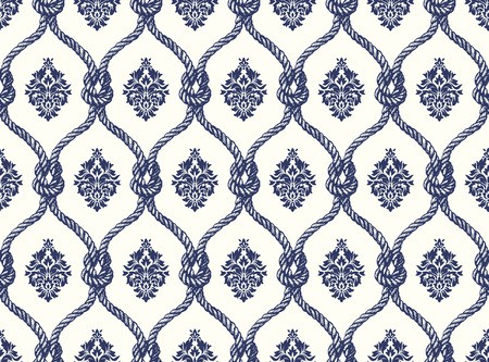 450x333 Rope Seamless Tied Fishnet Pattern Vector Illustration Royalty