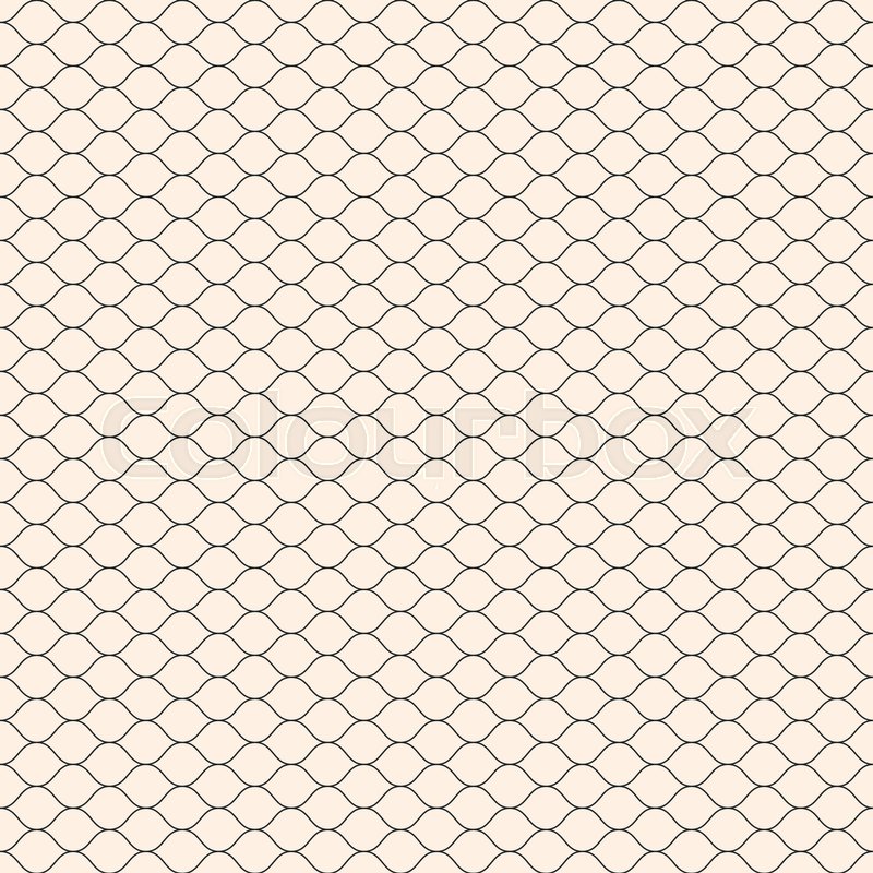 800x800 Vector Seamless Pattern, Thin Wavy Stock Vector Colourbox