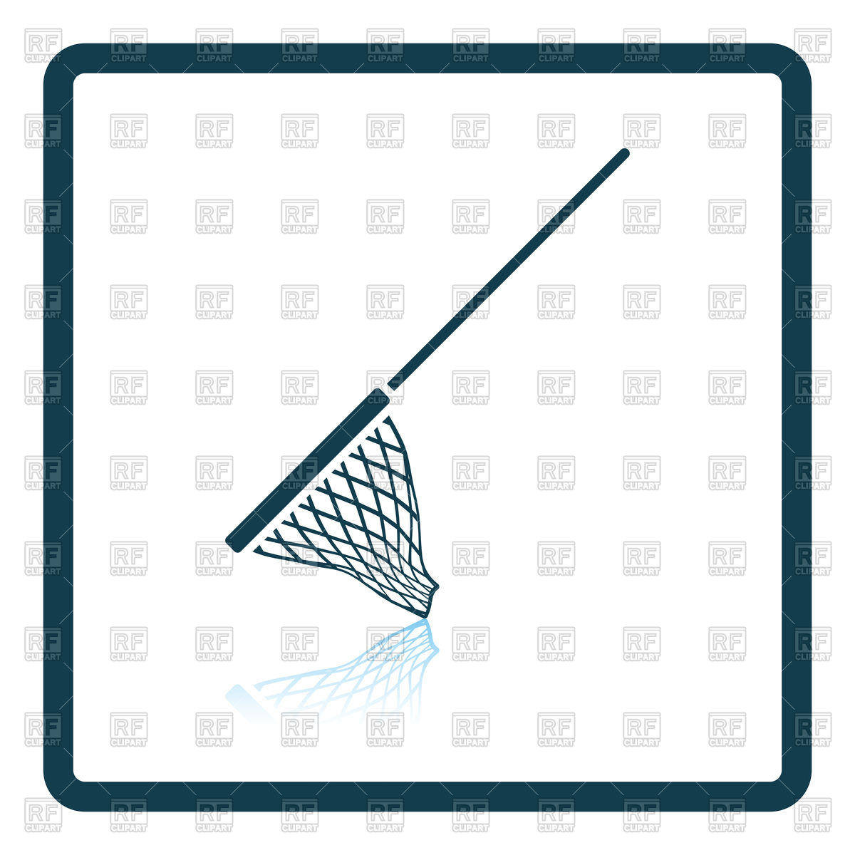 1200x1200 Shadow Reflection Icon Of Fishing Net Vector Image Of Silhouettes
