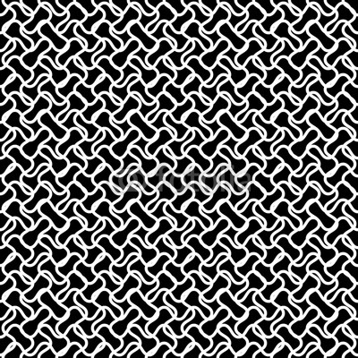 400x400 Vector Monochrome Texture, Black White Undulate Seamless Pattern