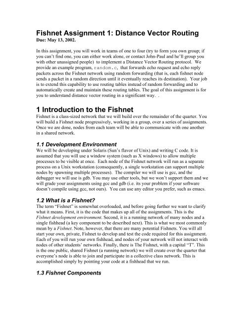 495x640 Fishnet Assignment Distance Vector Routing Introduction