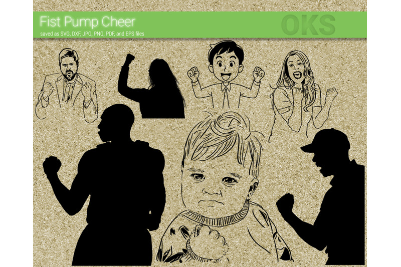 800x533 Fist Pump Cheer Files, Vector, Clipart, Cricut, Download