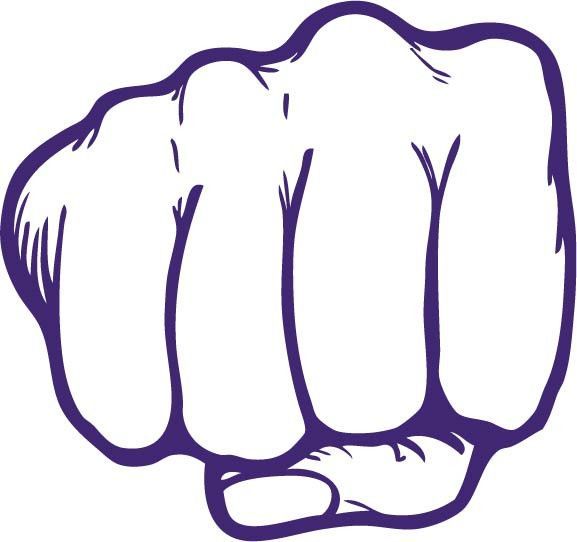 577x542 Fist Punch Vinyl Decal Car Sticker Decal Graffiti Drawing