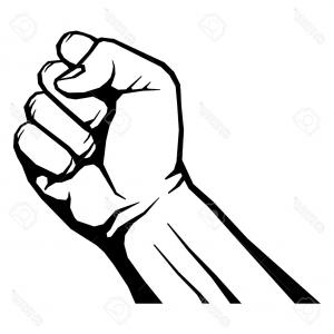 300x300 Hand In Fist Punching From Front Vector Createmepink