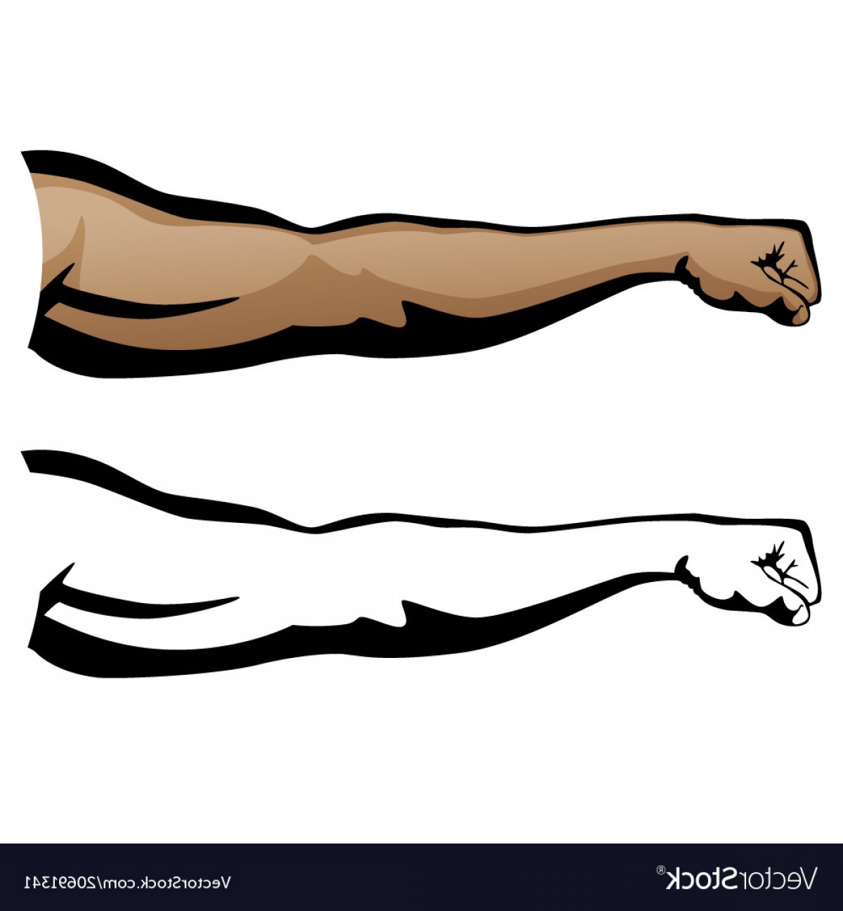 1200x1296 Muscular Arm Extended Fist Punch Vector Geekchicpro