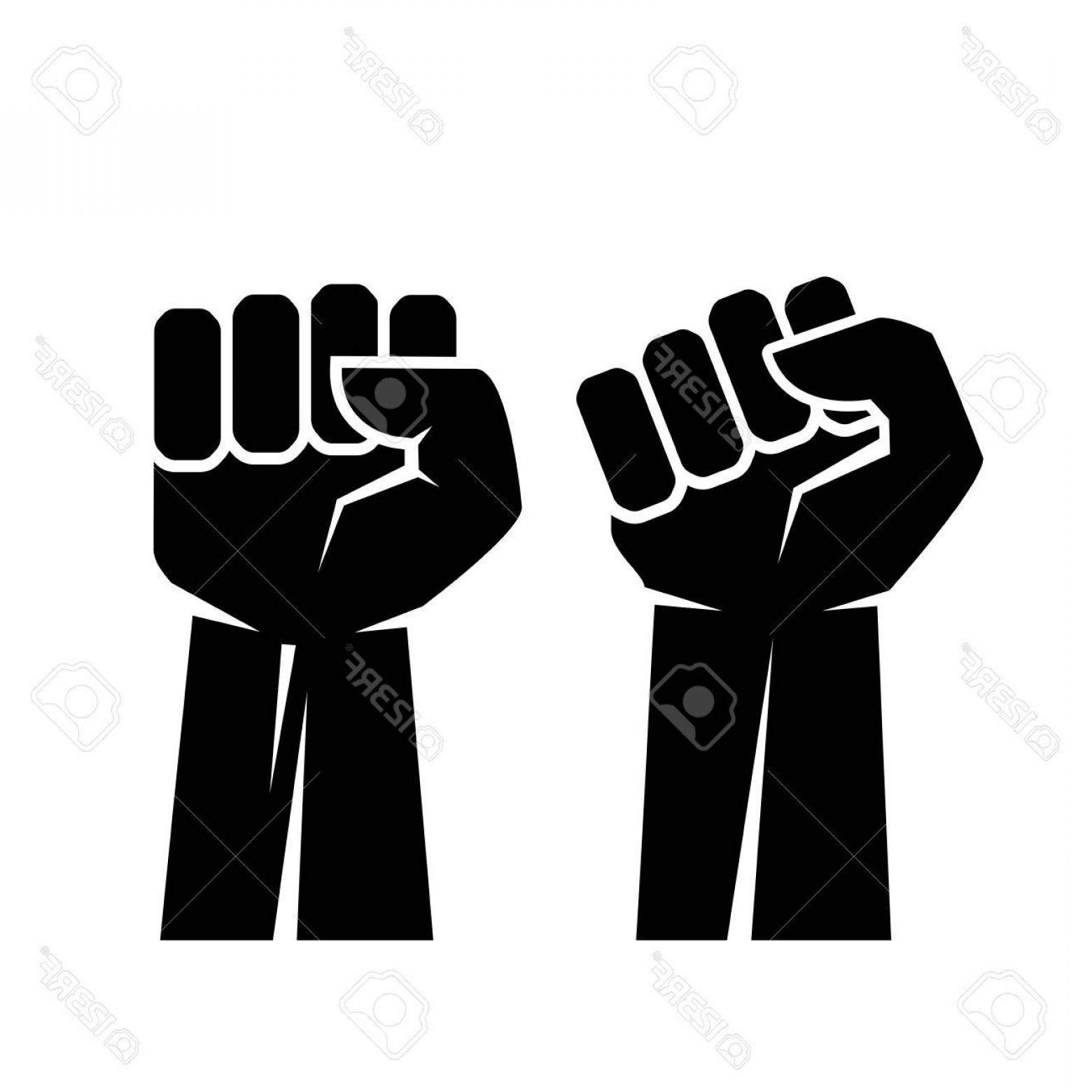 1560x1560 Photostock Vector Raised Fist Hand Vector Icon Catchsplace