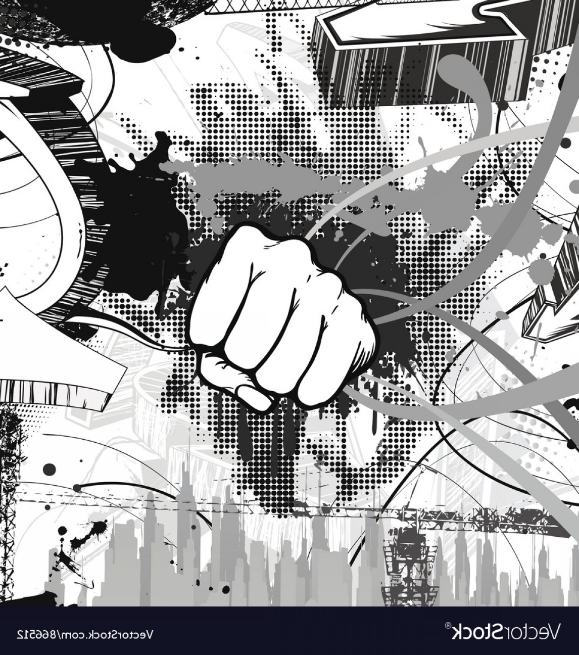 1146x1296 Fist Vector Art Studiogrfx