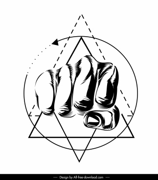 323x368 Fist Free Vector Download