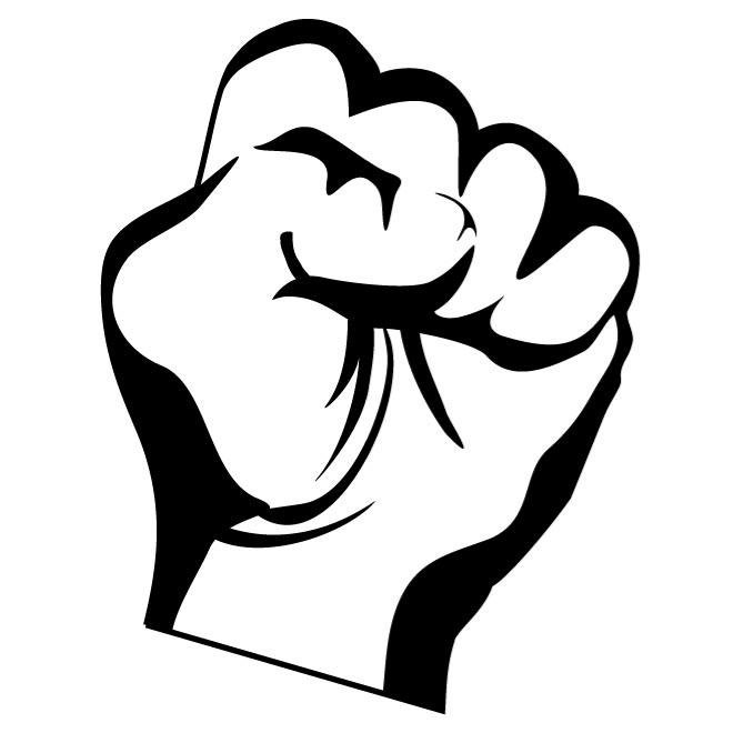 660x660 Free Raised Fist Vector Image Files, Vectors Graphics