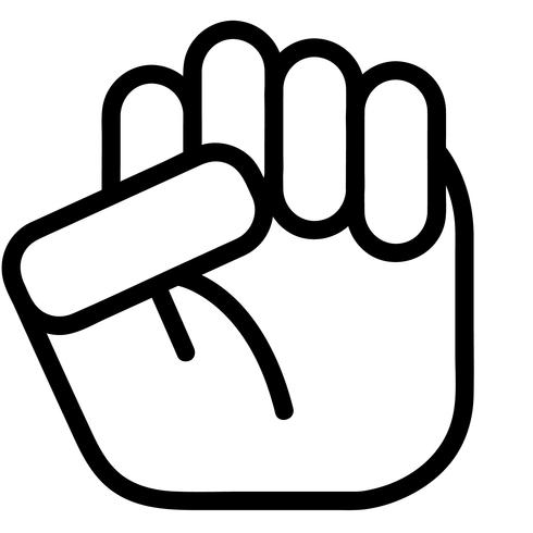 490x490 Raised Fist Vector