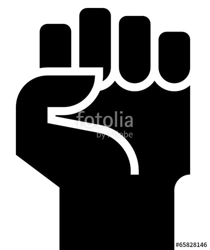 421x500 Fist Vector Icon Stock Image And Royalty Free Vector