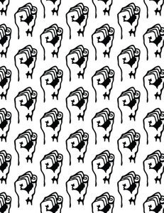 231x300 Free Raised Fist Vector